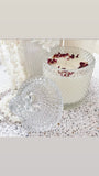 Soy candle tear drop clear