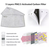 Pm2.5 face mask filter